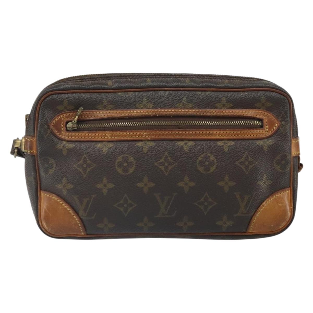 LOUIS VUITTON Monogram Marly Dragonne GM Clutch Bag M51825 LV Auth BA9994