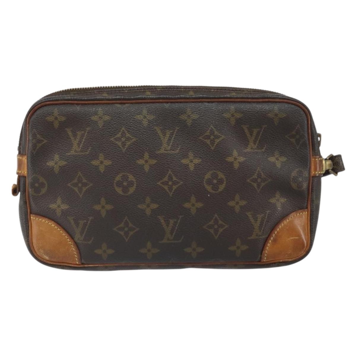 LOUIS VUITTON Monogram Marly Dragonne GM Clutch Bag M51825 LV Auth BA9994
