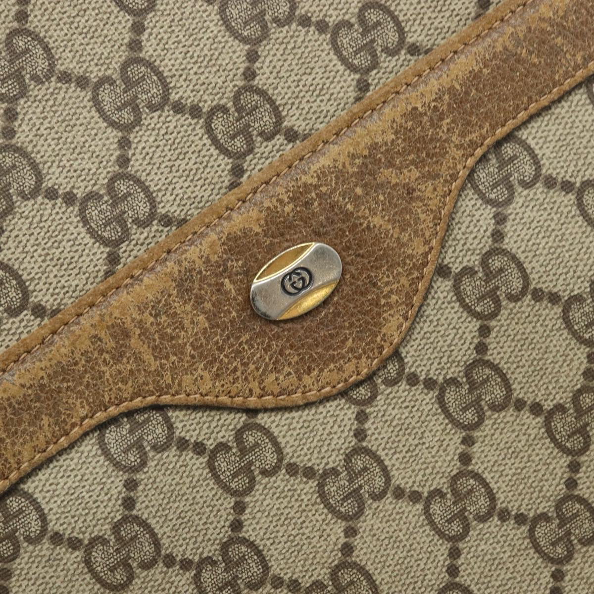 GUCCI GG Supreme Web Sherry Line Tote Bag PVC Beige 39 02 003 Auth BAZ015
