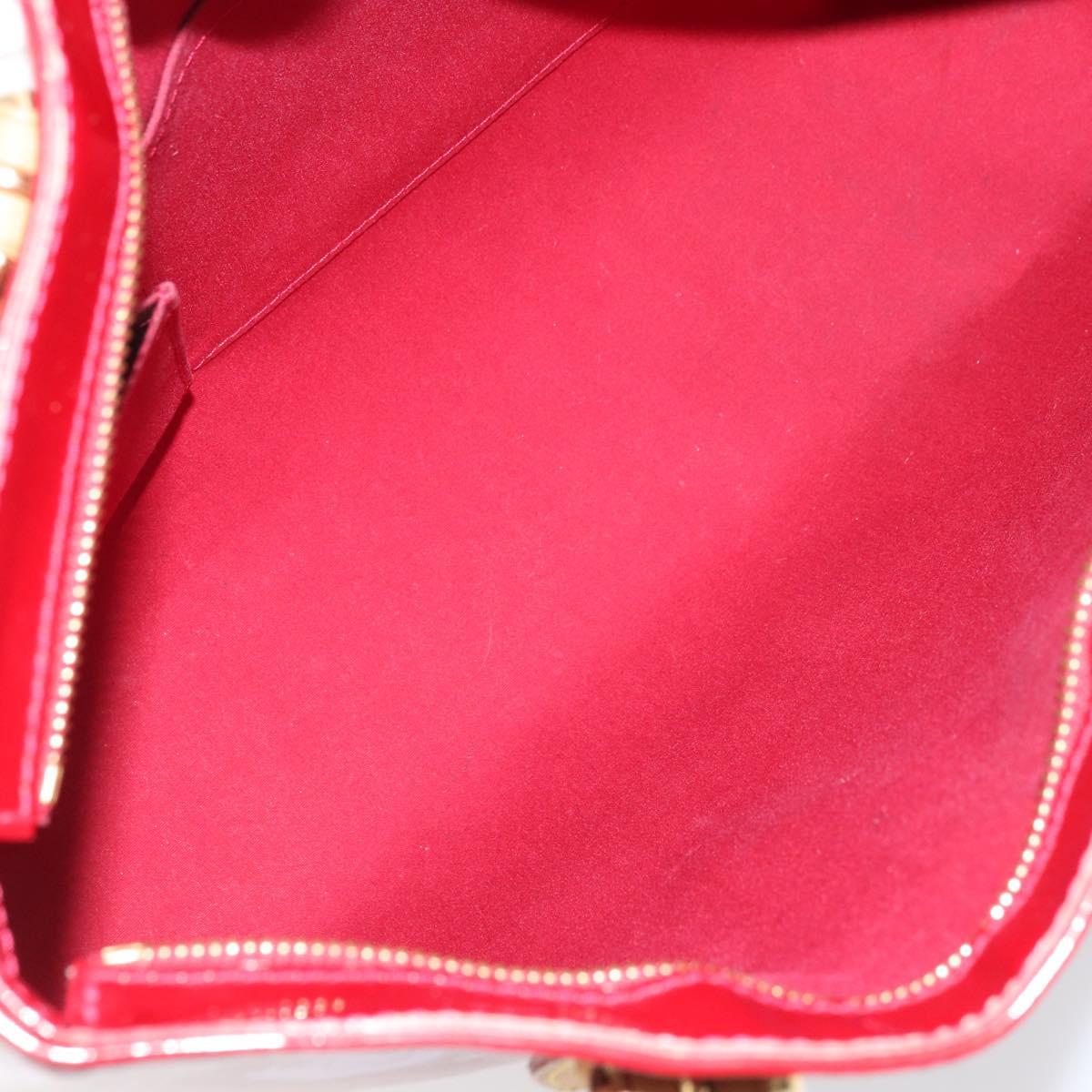 LOUIS VUITTON Monogram Vernis Brentwood Bag Pomme D'amour M91989 LV Auth BAZ027A