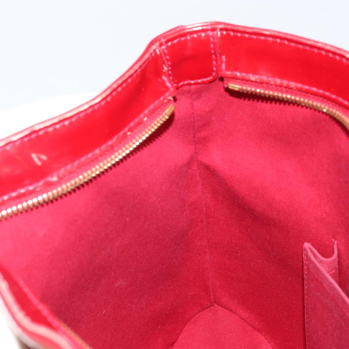 LOUIS VUITTON Monogram Vernis Brentwood Bag Pomme D'amour M91989 LV Auth BAZ027A