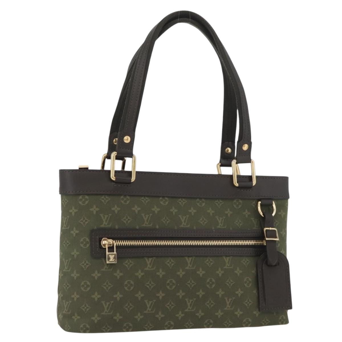 LOUIS VUITTON Monogram Mini Lucille PM Hand Bag TST Khaki M92682 LV Auth BAZ029
