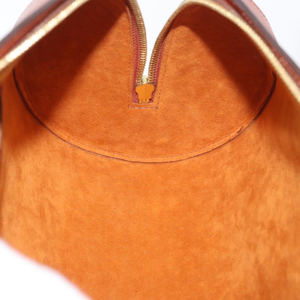 LOUIS VUITTON Epi Soufflot Hand Bag Brown M52223 LV Auth BAZ030A