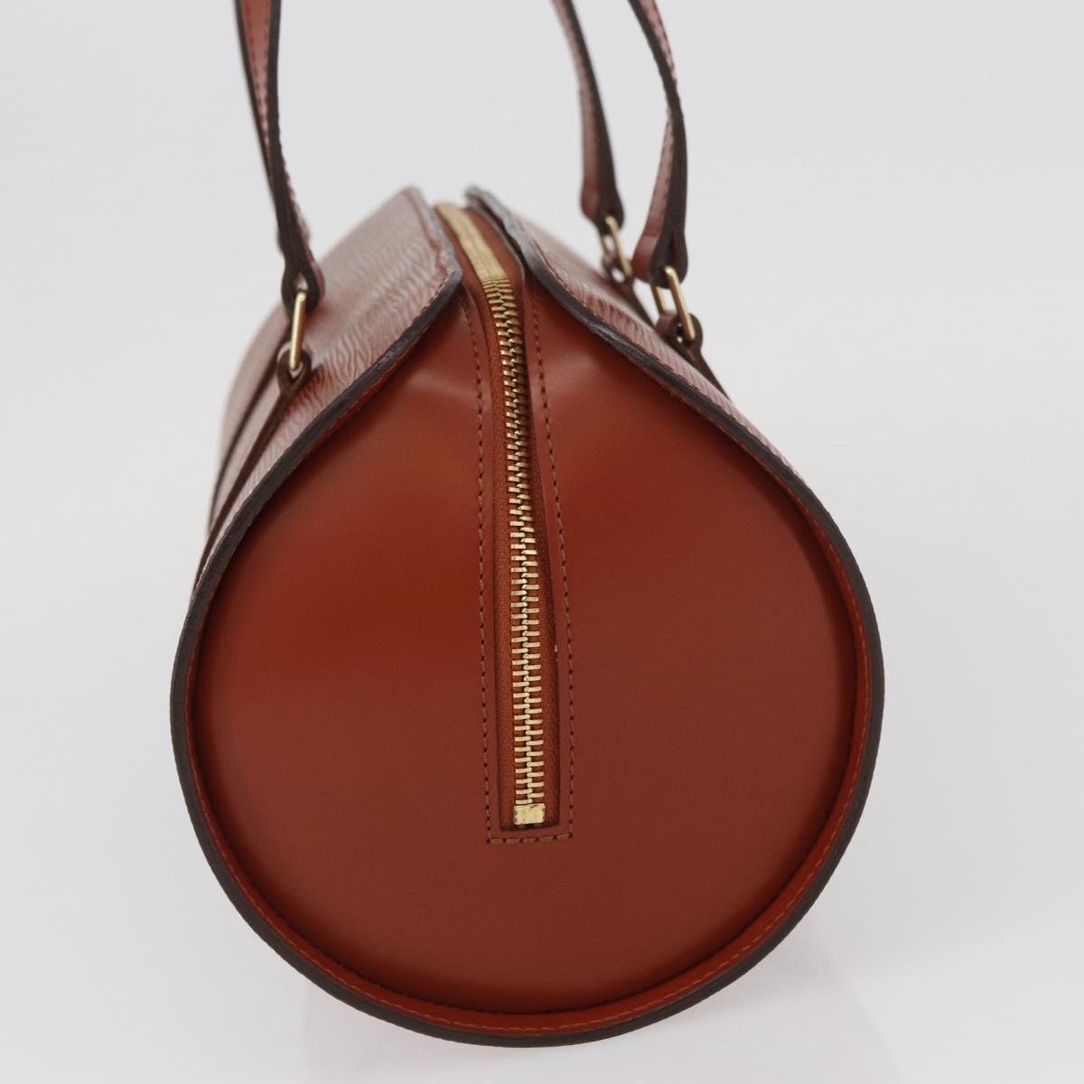 LOUIS VUITTON Epi Soufflot Hand Bag Brown M52223 LV Auth BAZ030A