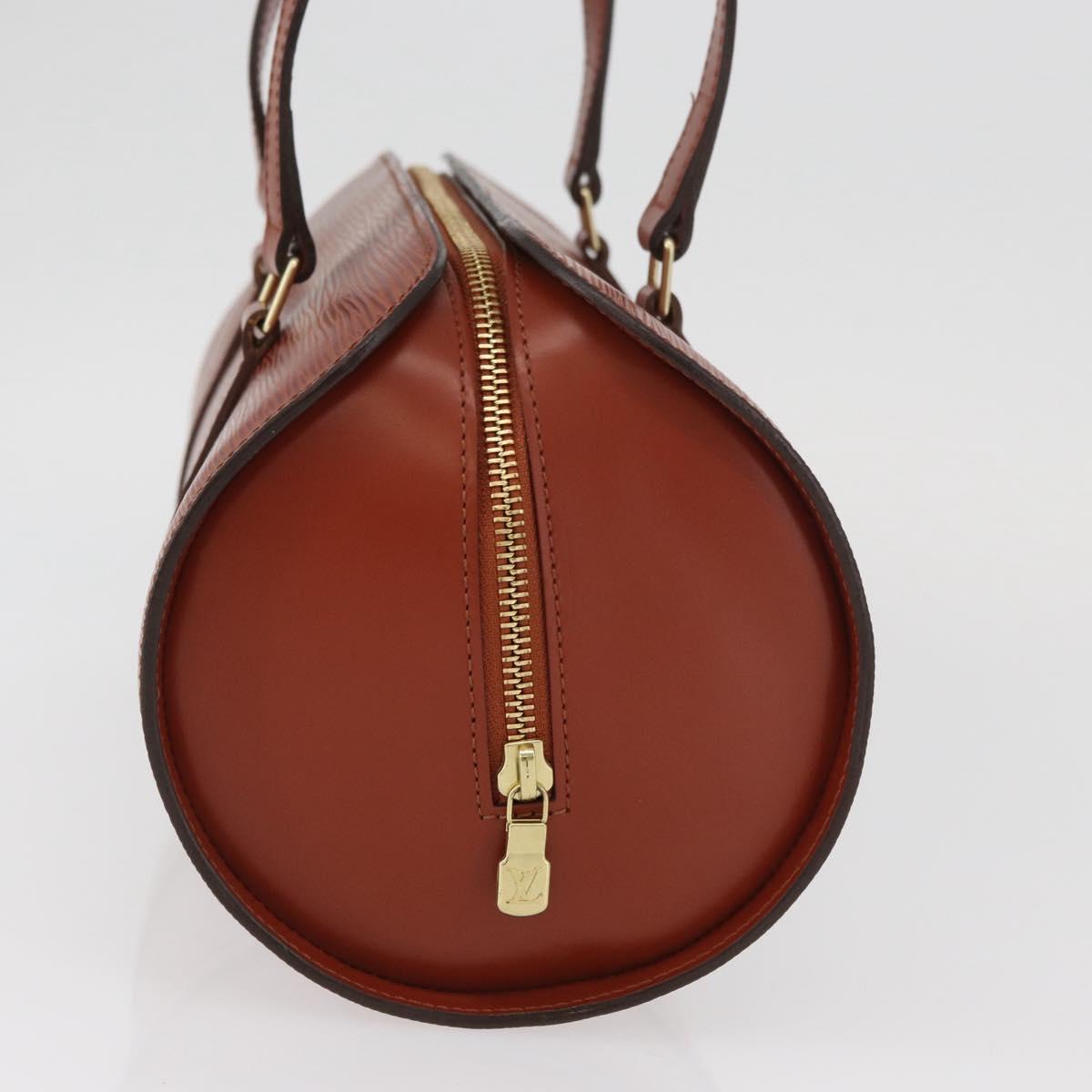 LOUIS VUITTON Epi Soufflot Hand Bag Brown M52223 LV Auth BAZ030A