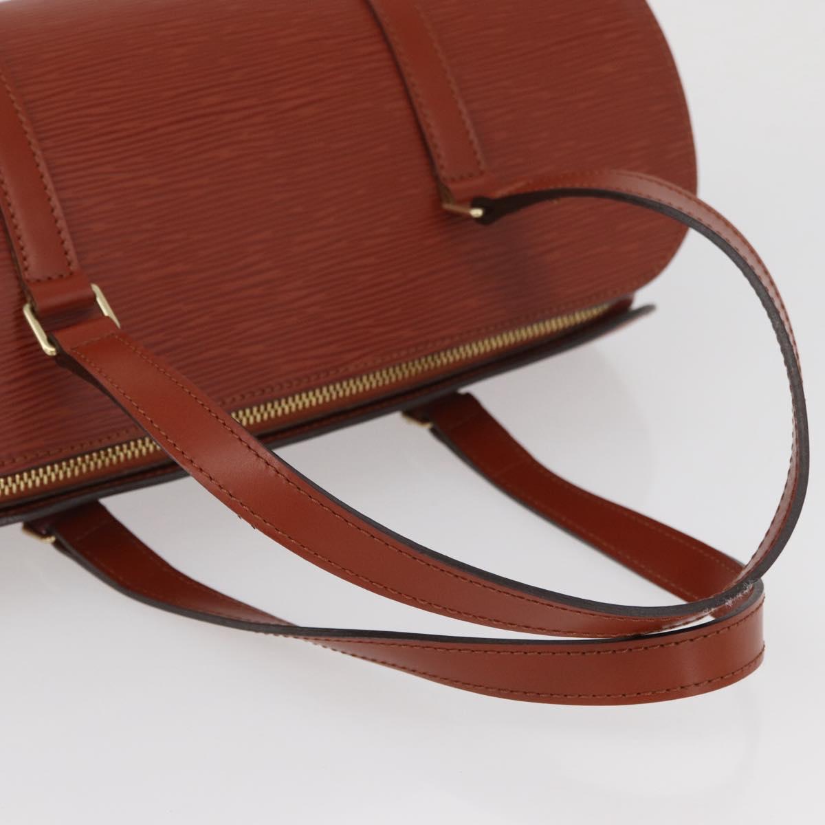 LOUIS VUITTON Epi Soufflot Hand Bag Brown M52223 LV Auth BAZ030A