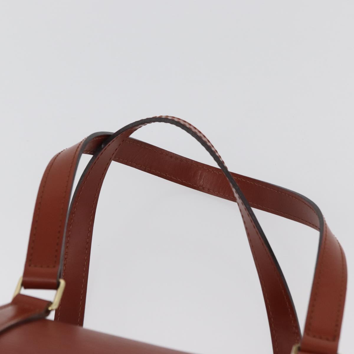LOUIS VUITTON Epi Soufflot Hand Bag Brown M52223 LV Auth BAZ030A