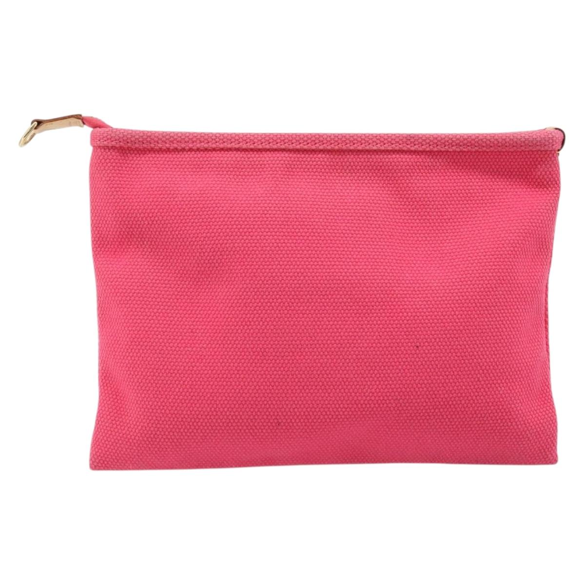 LOUIS VUITTON Antigua Pochette Plat GM Clutch Bag Pink M40065 LV Auth BAZ056A