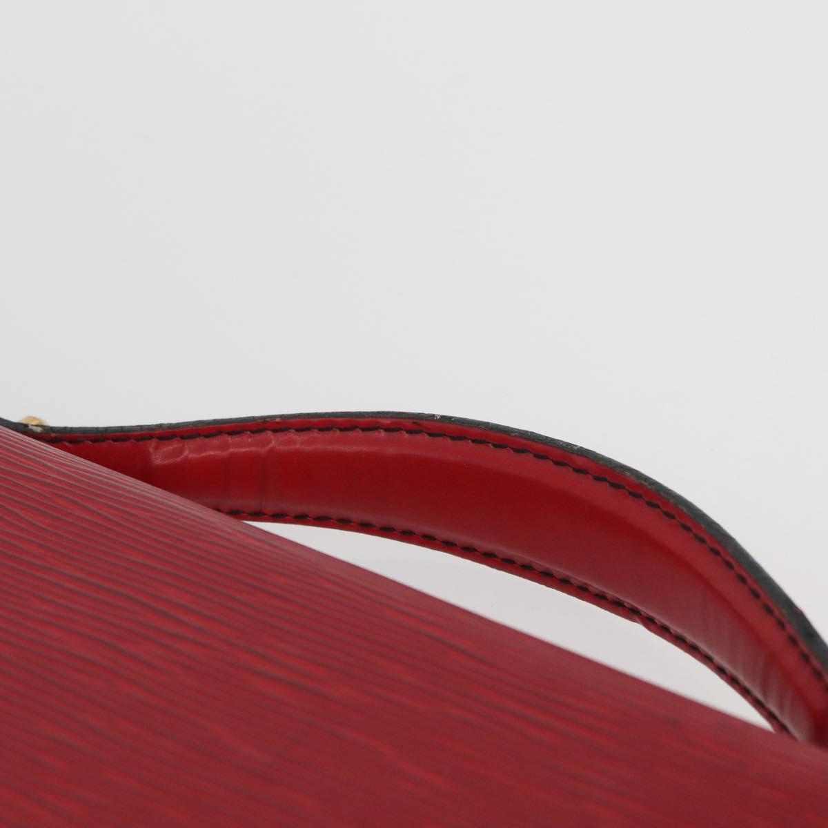 LOUIS VUITTON Epi Porte Documents Bandouliere Briefcase Red LV Auth BAZ082