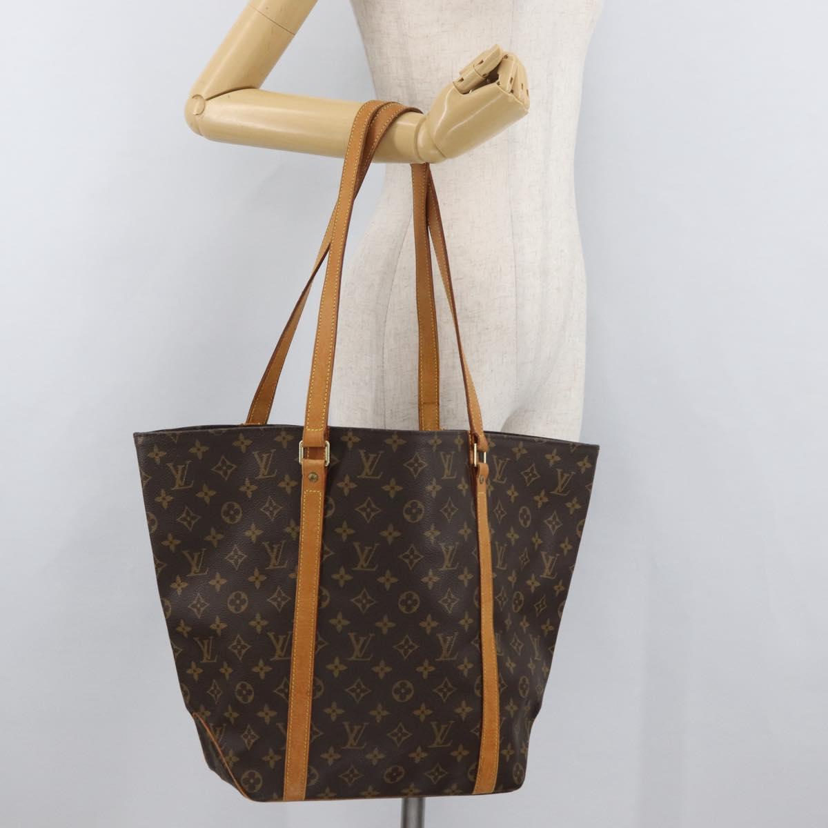 LOUIS VUITTON Monogram Sac Shopping Tote Bag M51108 LV Auth BAZ101