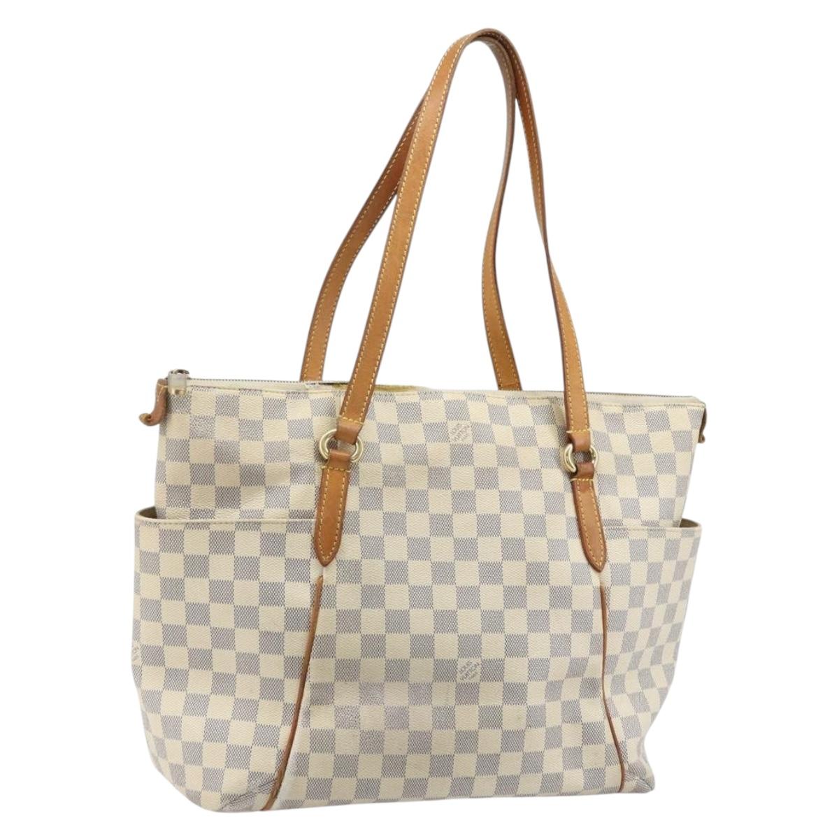 LOUIS VUITTON Damier Azur Totally MM Tote Bag N51262 LV Auth BAZ134