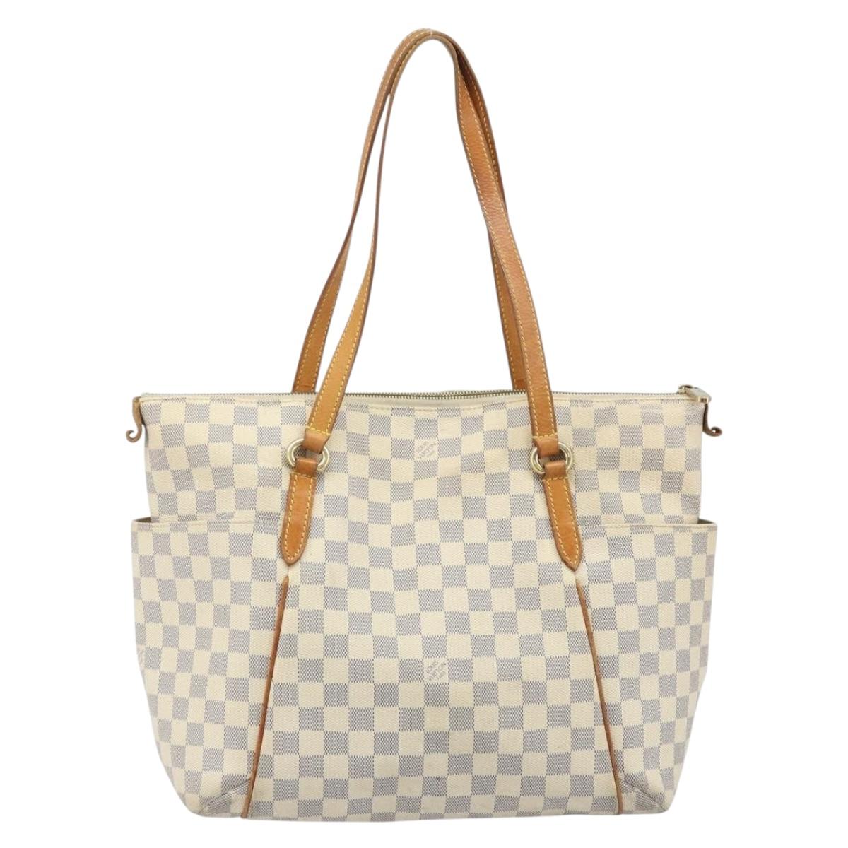 LOUIS VUITTON Damier Azur Totally MM Tote Bag N51262 LV Auth BAZ134