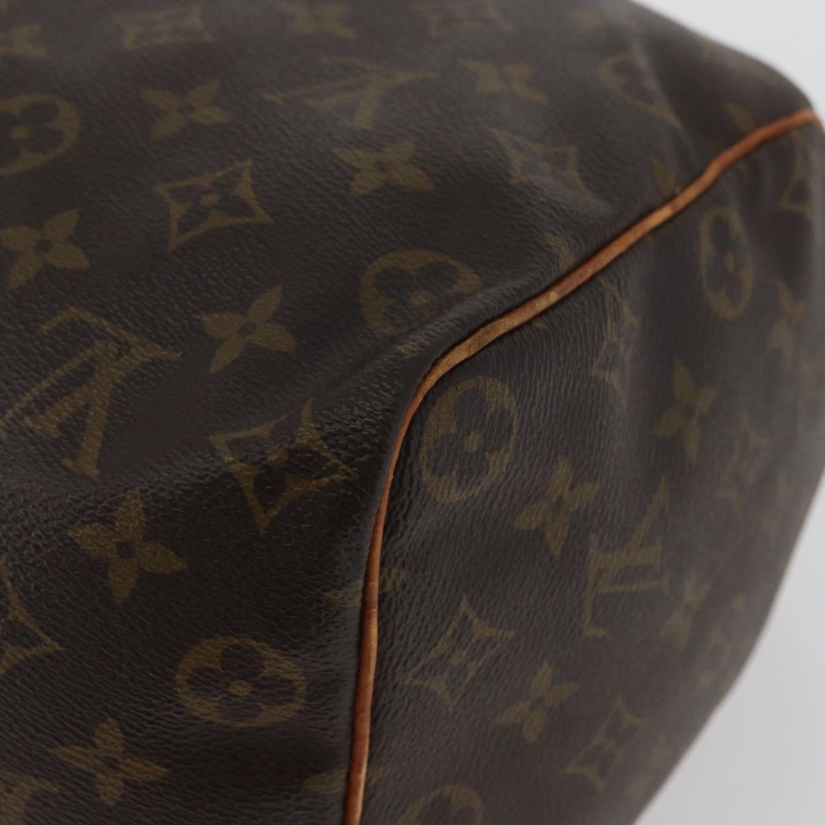 LOUIS VUITTON Monogram Speedy 35 Hand Bag M41524 LV Auth BAZ174