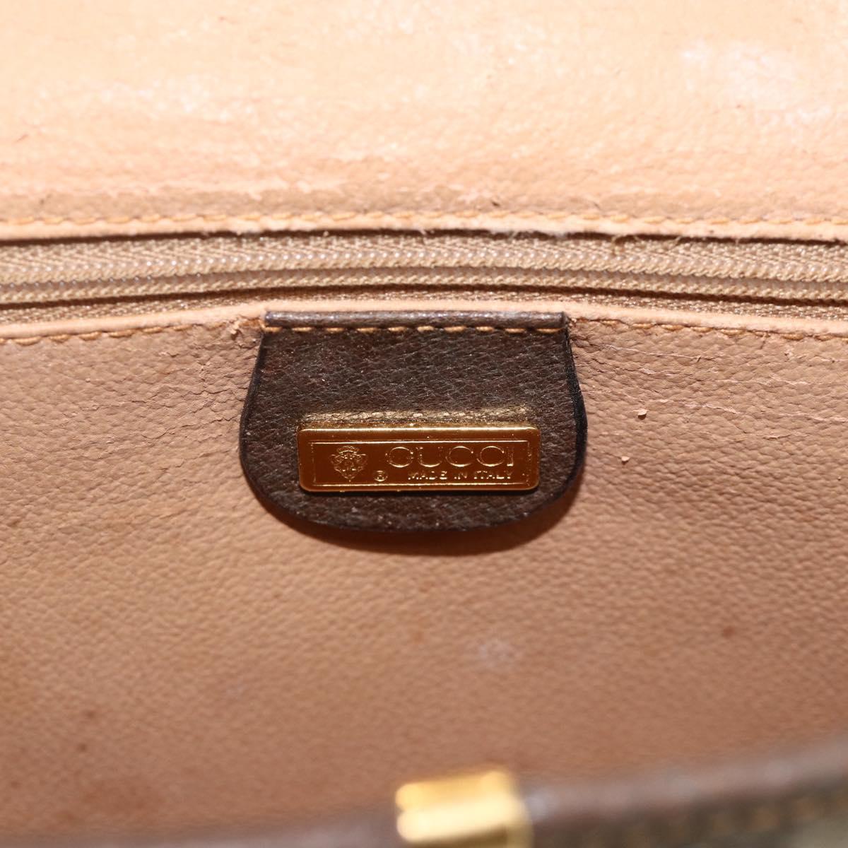 GUCCI GG Supreme Shoulder Bag PVC Beige Gold 004 58 0264 Auth BAZ182