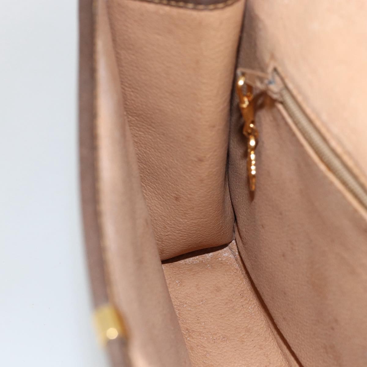 GUCCI GG Supreme Shoulder Bag PVC Beige Gold 004 58 0264 Auth BAZ182