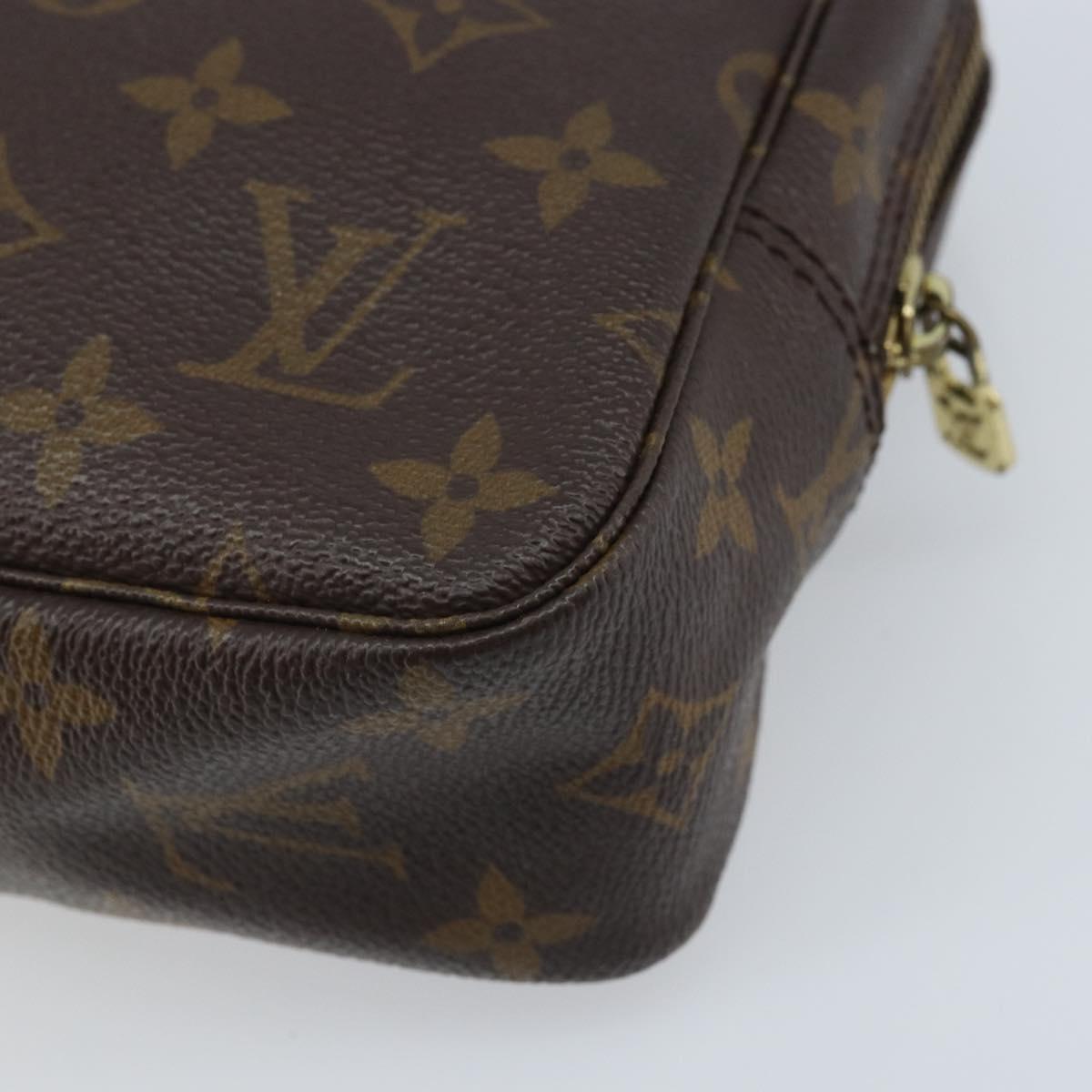 LOUIS VUITTON Monogram Trousse Toilette 23 Clutch Bag M47524 LV Auth BAZ186