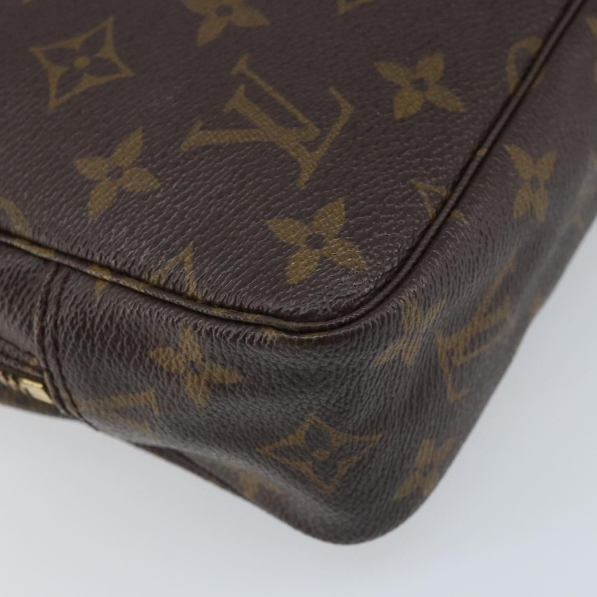 LOUIS VUITTON Monogram Trousse Toilette 23 Clutch Bag M47524 LV Auth BAZ186