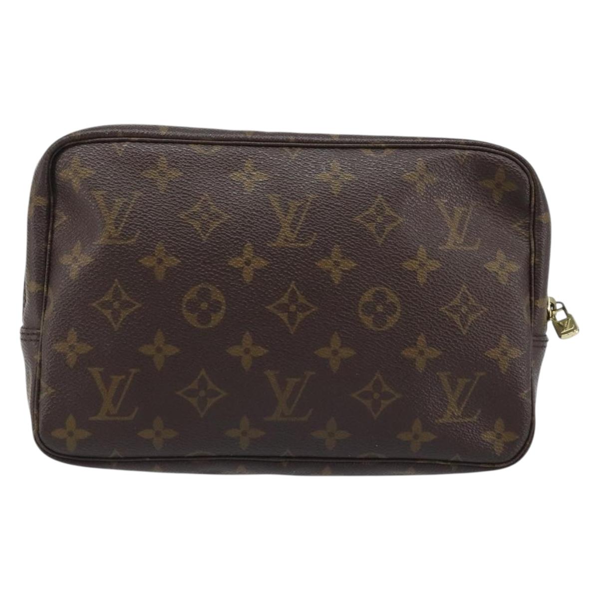 LOUIS VUITTON Monogram Trousse Toilette 23 Clutch Bag M47524 LV Auth BAZ186