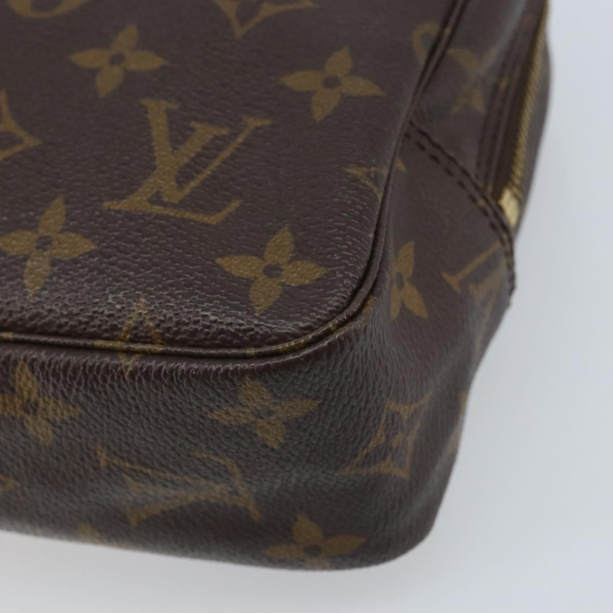 LOUIS VUITTON Monogram Trousse Toilette 23 Clutch Bag M47524 LV Auth BAZ186