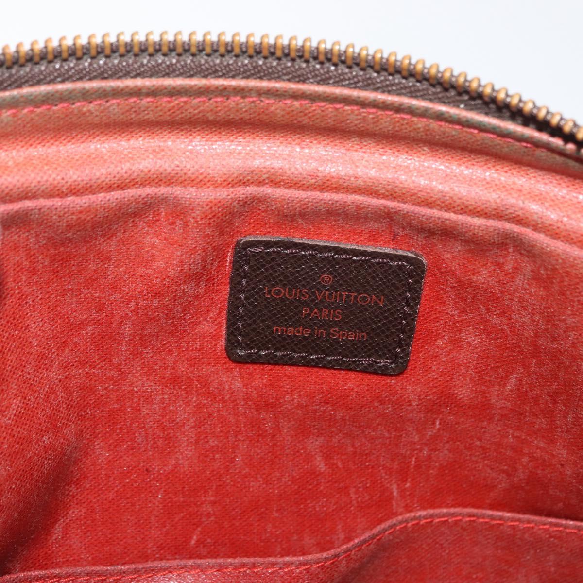 LOUIS VUITTON Damier Ebene Trousse Toilette 25 Clutch Bag N47624 LV Auth BAZ229