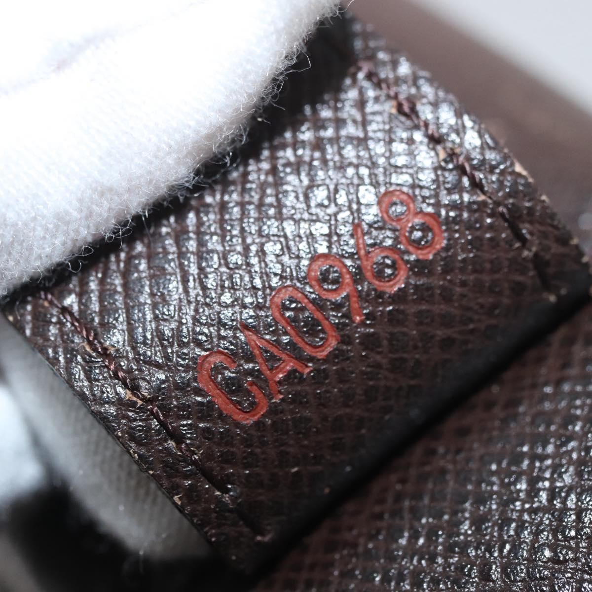 LOUIS VUITTON Damier Ebene Trousse Toilette 25 Clutch Bag N47624 LV Auth BAZ229