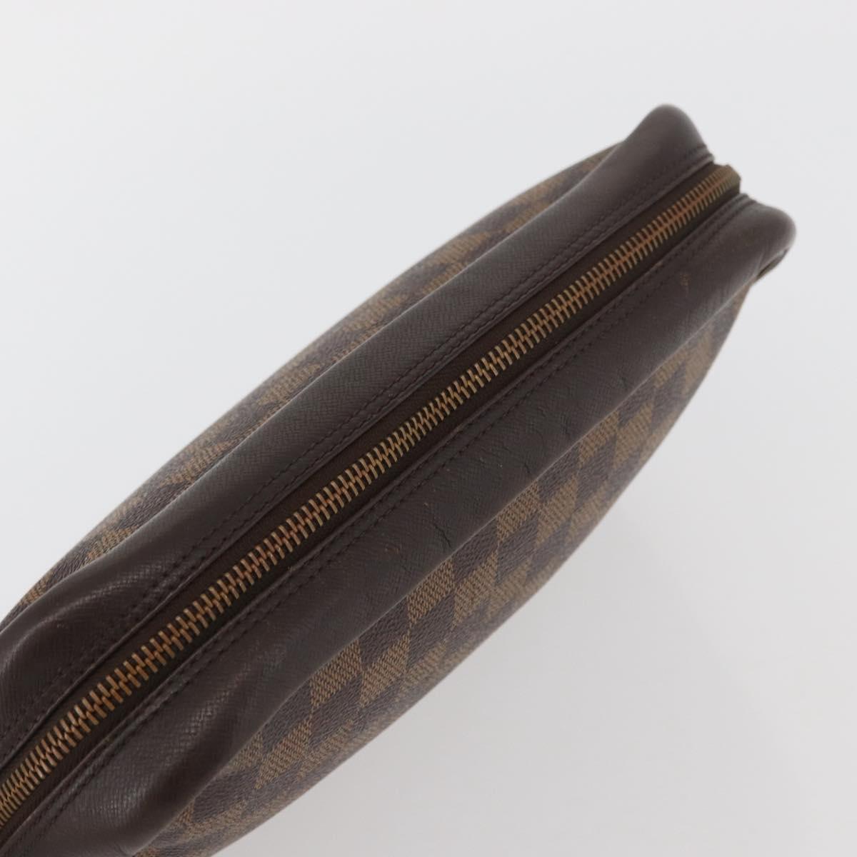 LOUIS VUITTON Damier Ebene Trousse Toilette 25 Clutch Bag N47624 LV Auth BAZ229