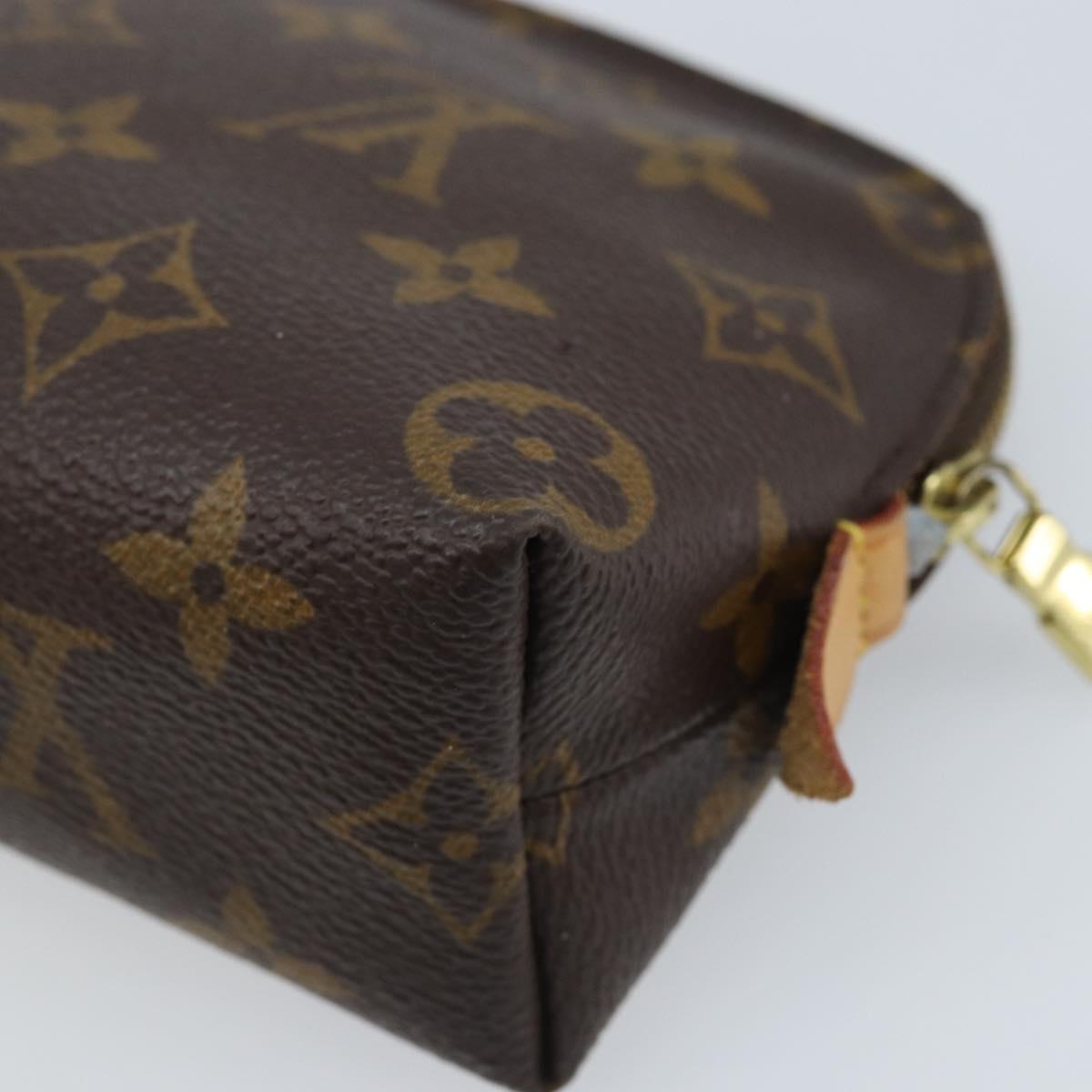 LOUIS VUITTON Monogram Pochette Cosmetic PM Pouch M43998 LV Auth BAZ257