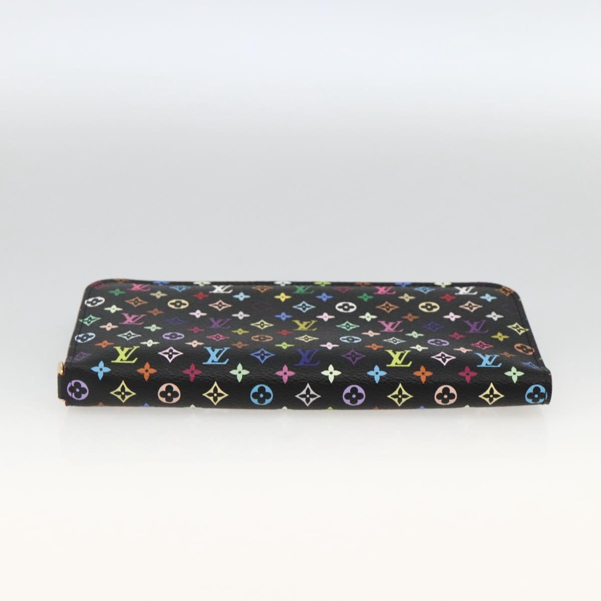 LOUIS VUITTON Multicolor PortefeuilleInsolite Wallet Black M60271 Auth BAZ266A