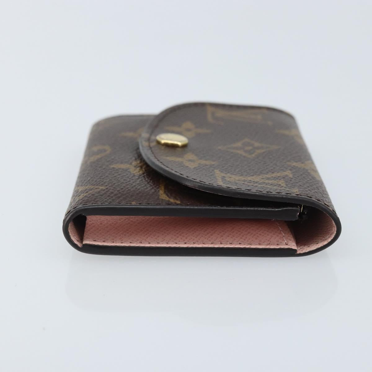LOUIS VUITTON Porte Monnaie Rosary Coin Purse Rose Valerine M62361 Auth BAZ269A