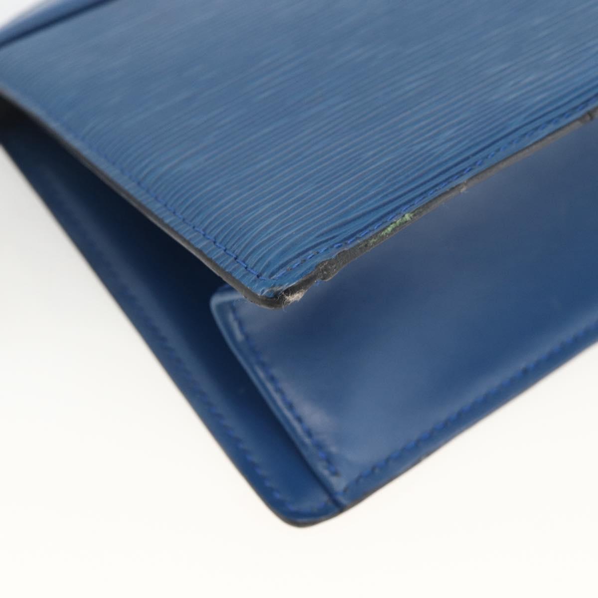 LOUIS VUITTON Epi Trousse Crete Pouch Blue M48405 LV Auth BAZ282