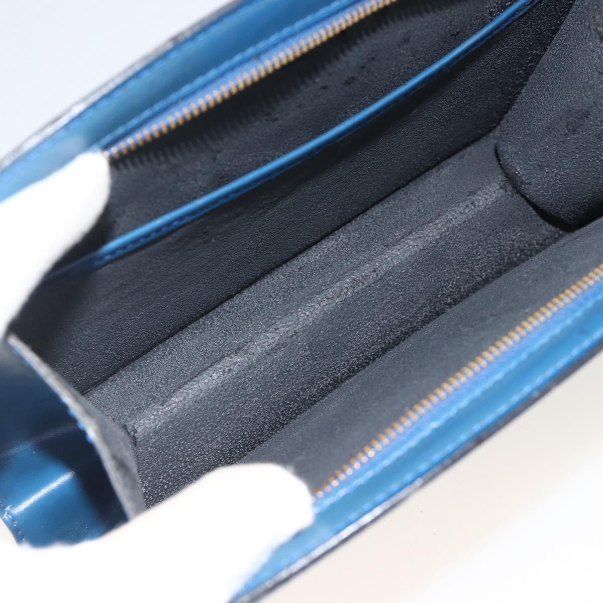 LOUIS VUITTON Epi Trousse Crete Pouch Blue M48405 LV Auth BAZ282