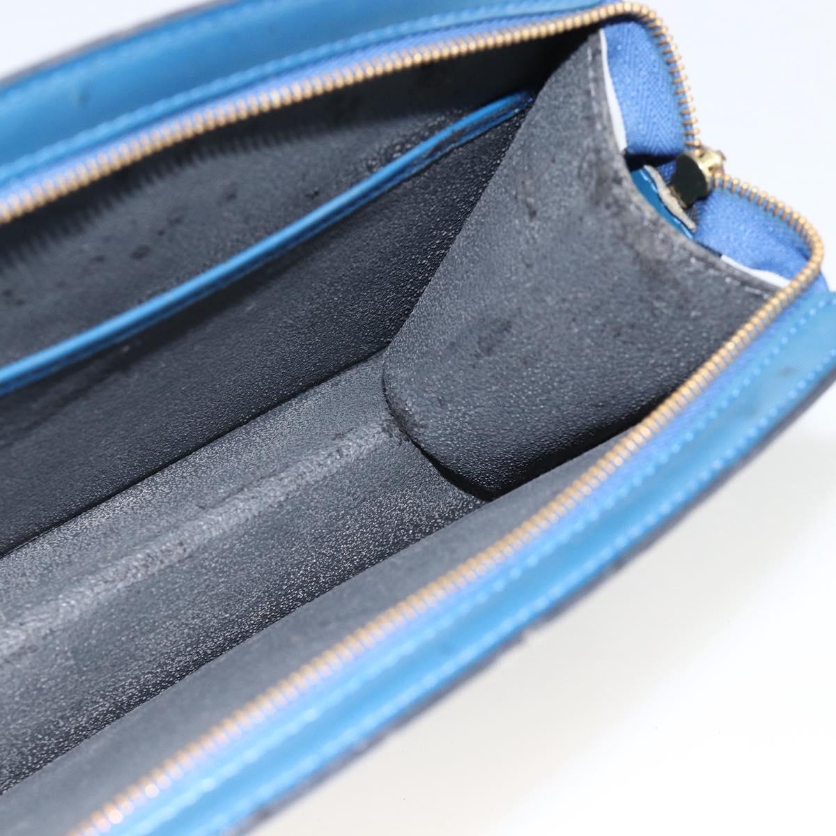 LOUIS VUITTON Epi Trousse Crete Pouch Blue M48405 LV Auth BAZ282