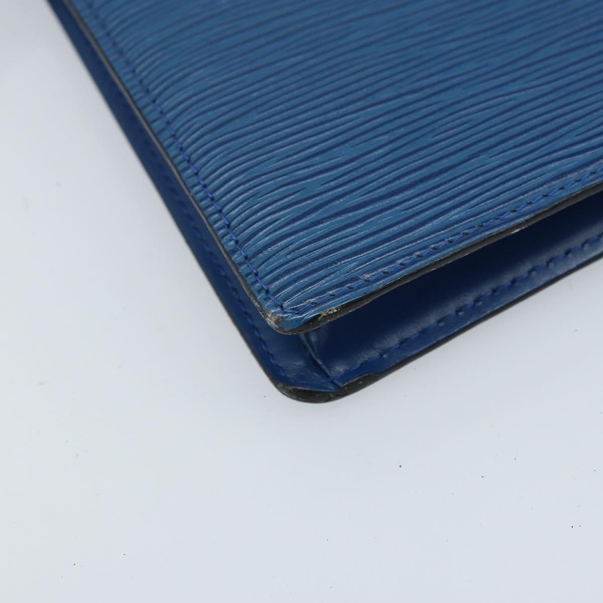 LOUIS VUITTON Epi Trousse Crete Pouch Blue M48405 LV Auth BAZ283