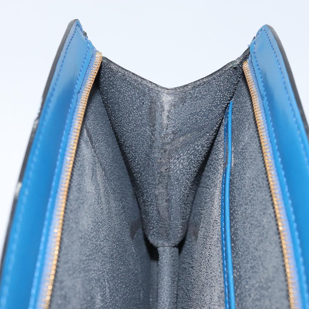 LOUIS VUITTON Epi Trousse Crete Pouch Blue M48405 LV Auth BAZ283