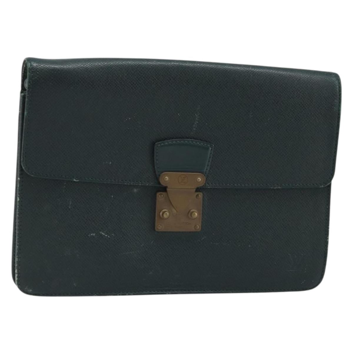 LOUIS VUITTON Taiga Pochette Kourad Clutch Bag Epicea M30194 LV Auth BAZ285