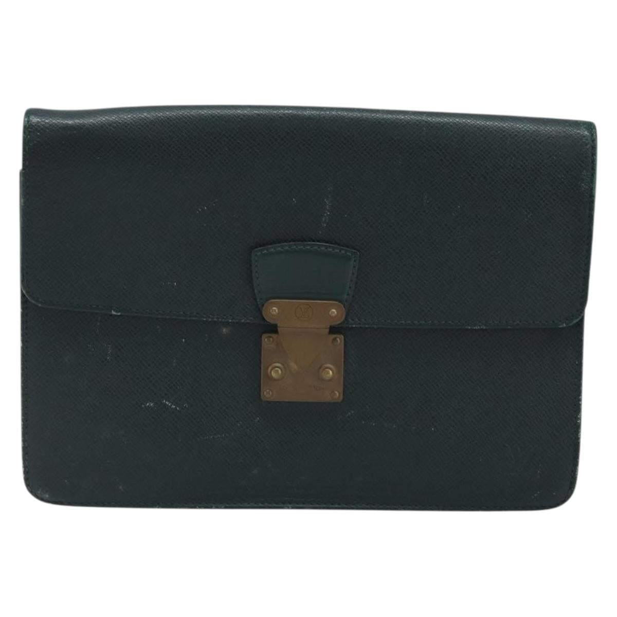 LOUIS VUITTON Taiga Pochette Kourad Clutch Bag Epicea M30194 LV Auth BAZ285