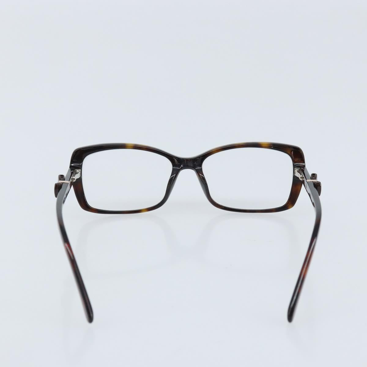 CHANEL Glasses metal Brown CC Auth BAZ296