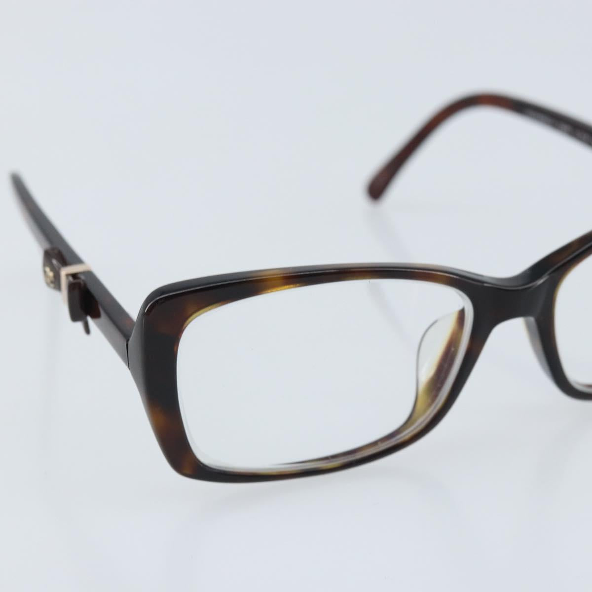 CHANEL Glasses metal Brown CC Auth BAZ296