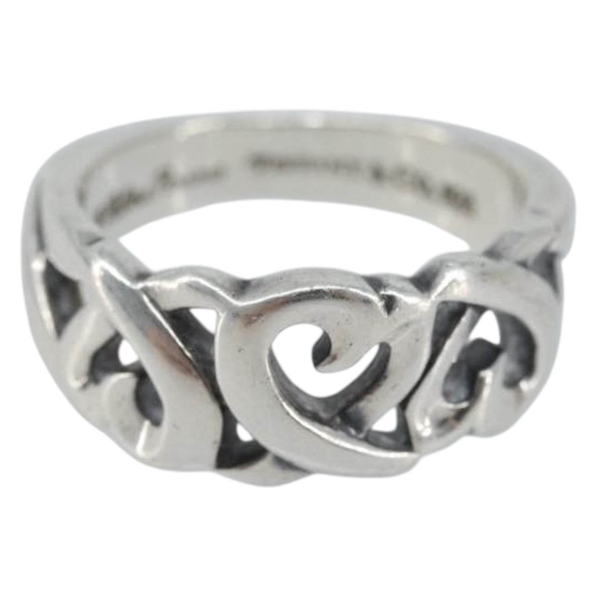 TIFFANY&Co. Ring Ag925 Silver Auth BAZ302