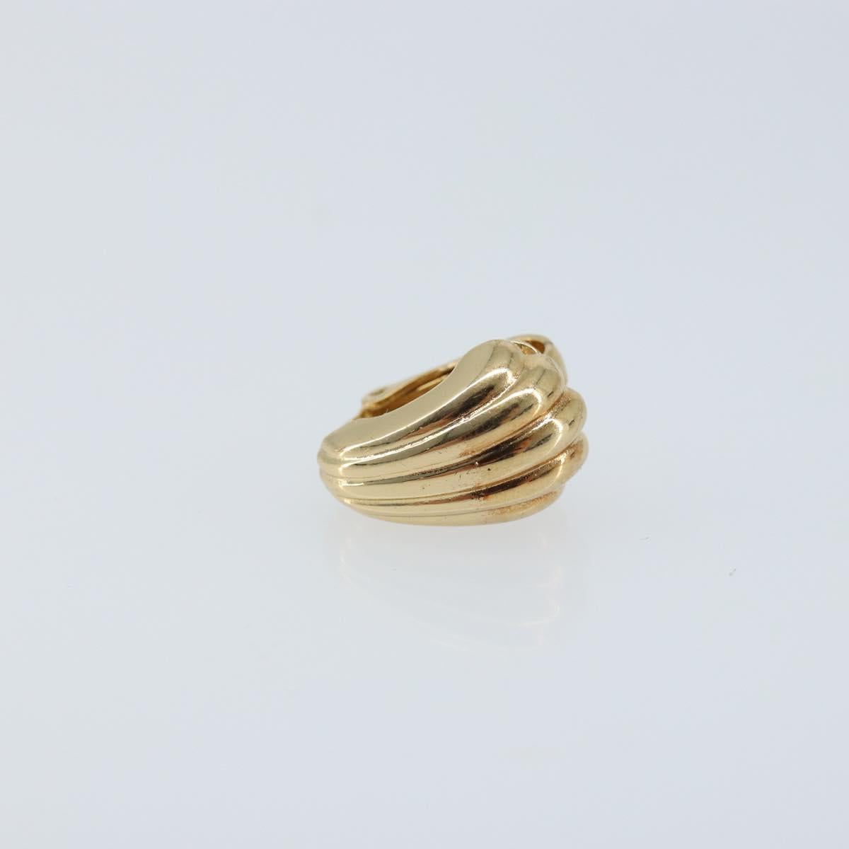 Christian Dior Earring metal Gold Auth BAZ308