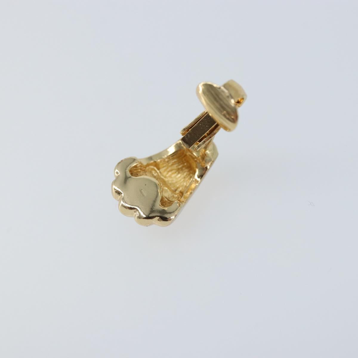Christian Dior Earring metal Gold Auth BAZ308
