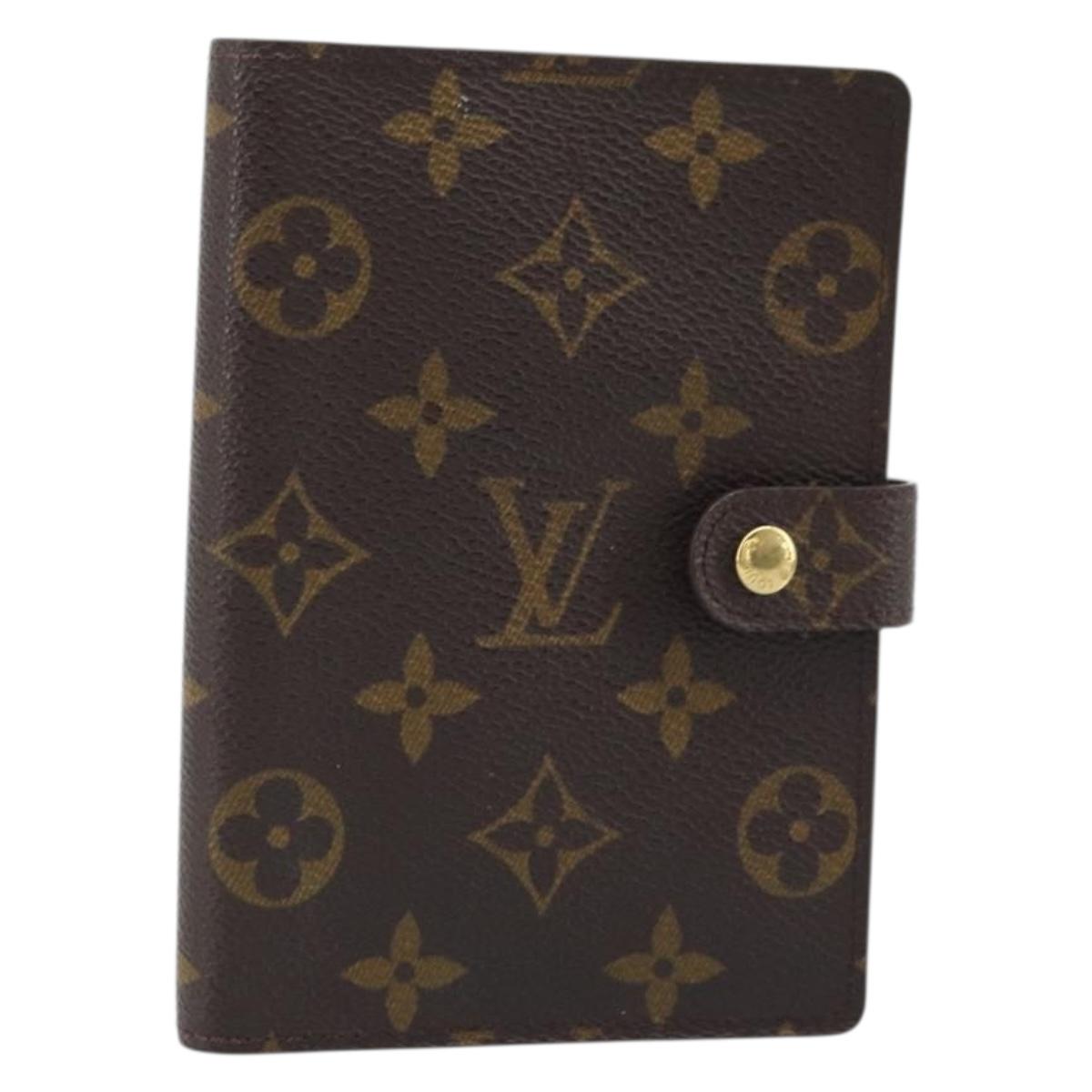 LOUIS VUITTON Monogram Agenda PM Day Planner Cover R20005 LV Auth BAZ313A