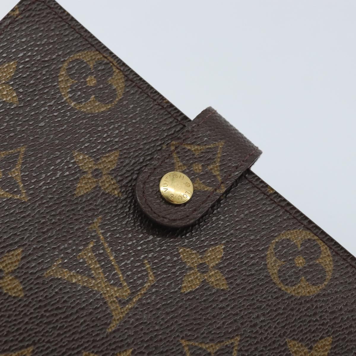 LOUIS VUITTON Monogram Agenda PM Day Planner Cover R20005 LV Auth BAZ313A