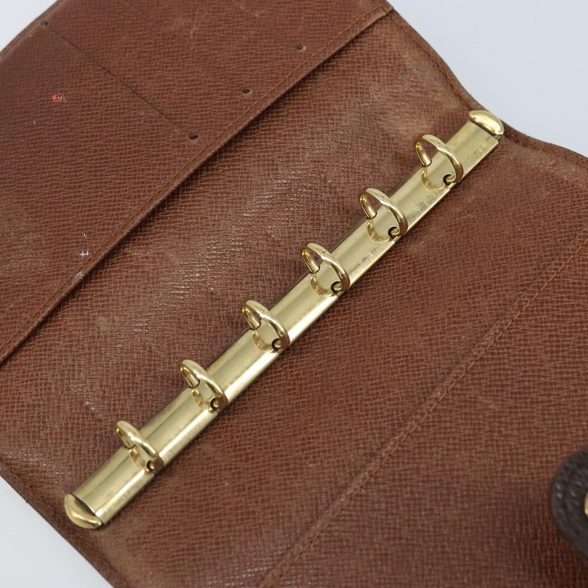 LOUIS VUITTON Monogram Agenda PM Day Planner Cover R20005 LV Auth BAZ314