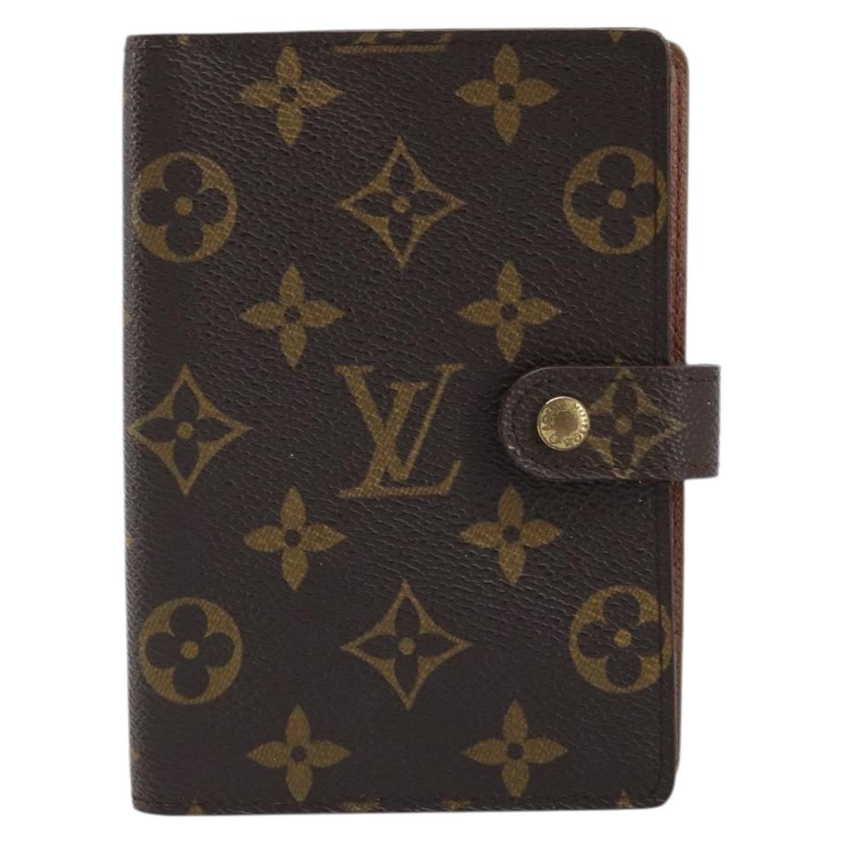 LOUIS VUITTON Monogram Agenda PM Day Planner Cover R20005 LV Auth BAZ314