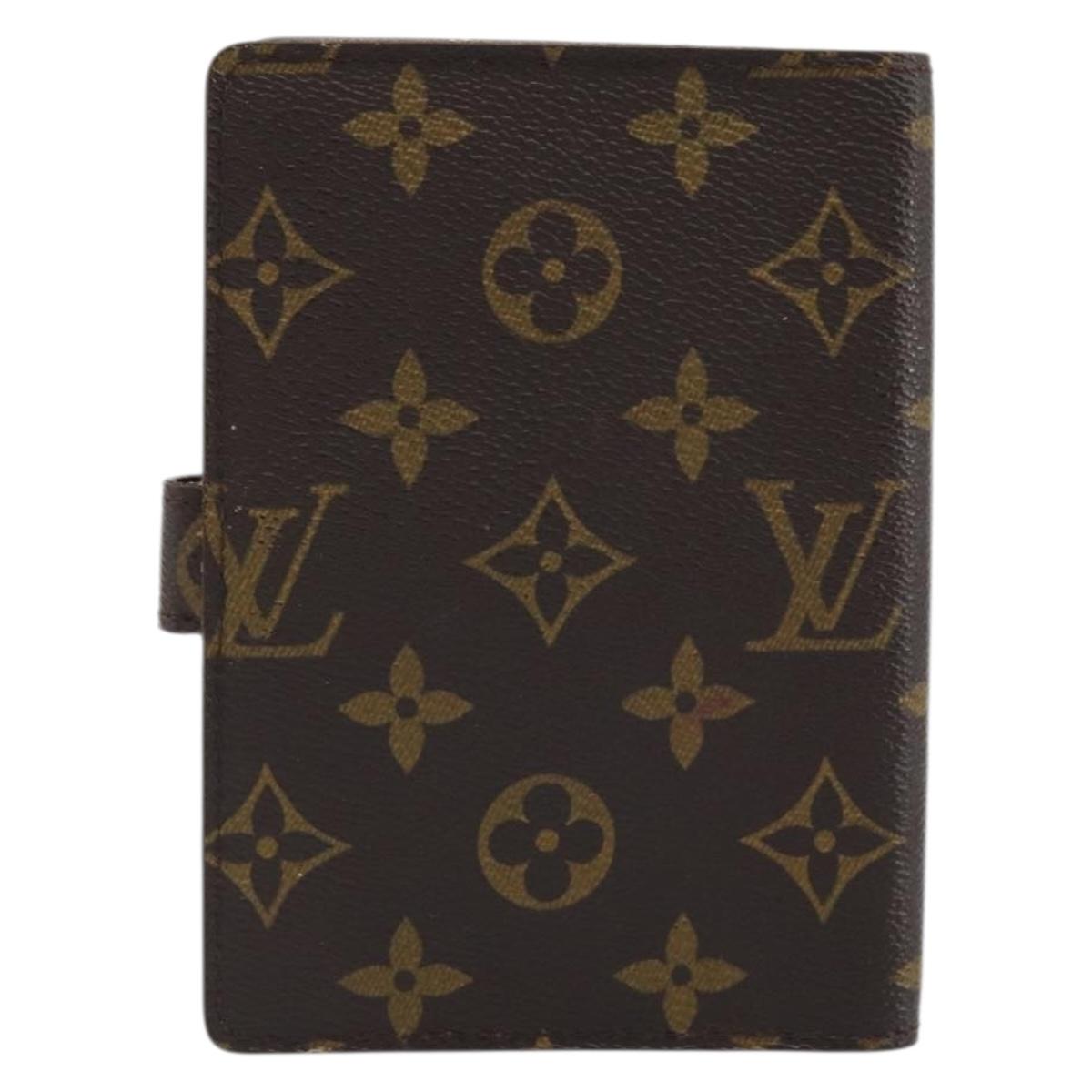 LOUIS VUITTON Monogram Agenda PM Day Planner Cover R20005 LV Auth BAZ314