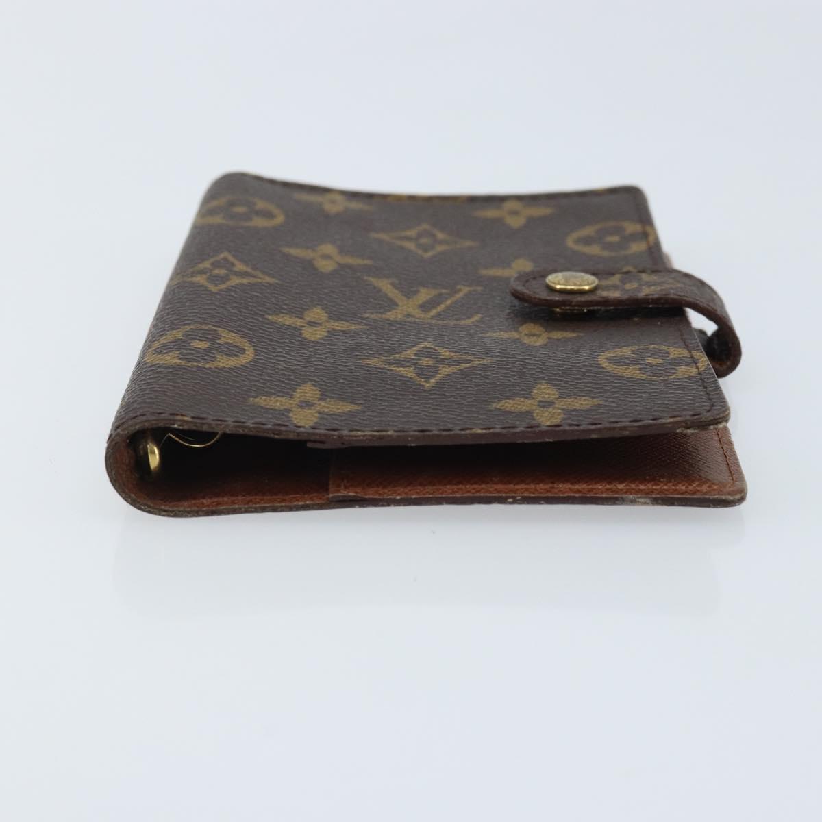 LOUIS VUITTON Monogram Agenda PM Day Planner Cover R20005 LV Auth BAZ314