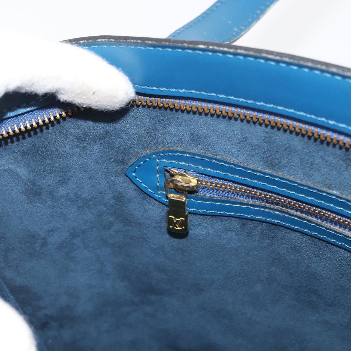 LOUIS VUITTON Epi Saint Jacques Shopping Shoulder Bag Blue M52275 LV Auth BAZ408