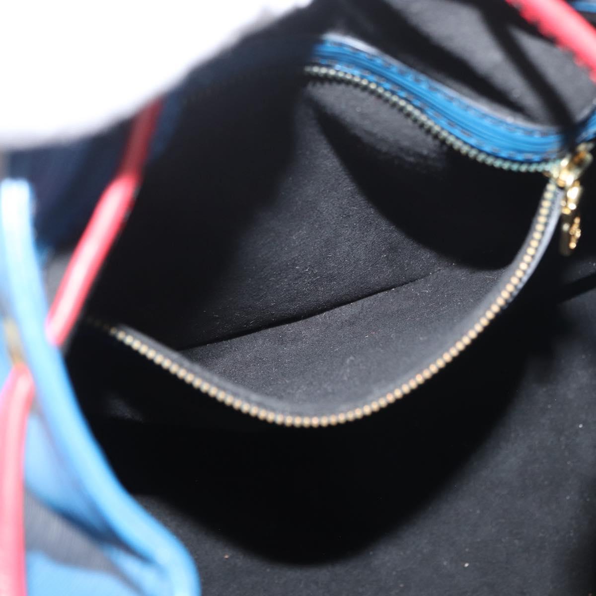 LOUIS VUITTON Epi Tricolor Noe Shoulder Bag Blue Red Green M44082 LV Auth BAZ411