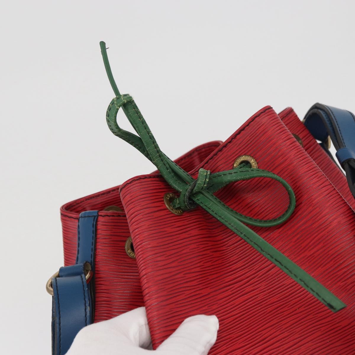 LOUIS VUITTON Epi Noe Shoulder Bag By color Red Blue M44084 LV Auth BAZ413A